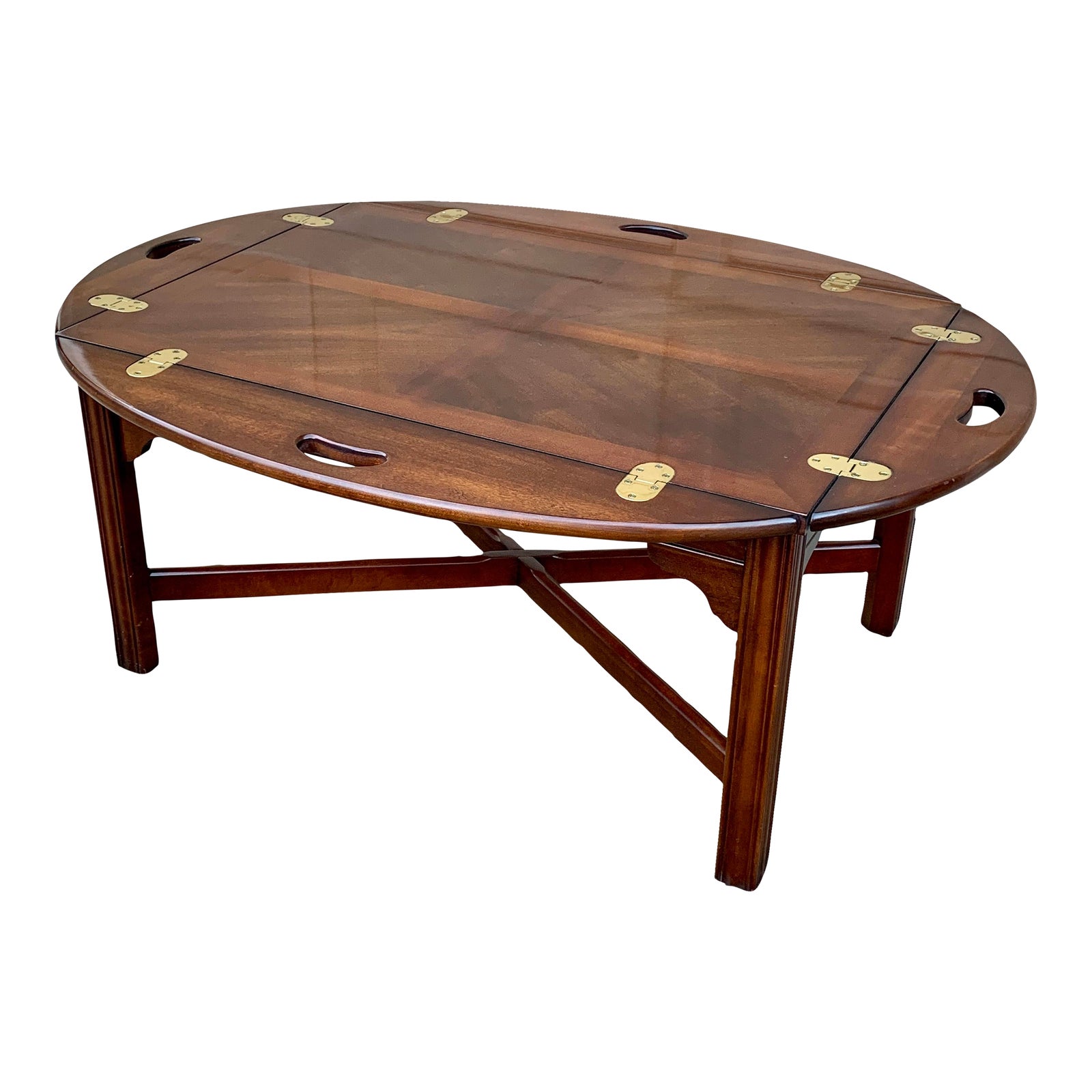 Thomasville Chippendale Carved Mahogany Butler’s Coffee Table Chairish