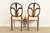 Romweber Antique French Regency Louis XVI Carved Mahogany Side Chairs or Dining Chairs, Pair For Sale - Image 12 of 14