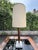 Danish Style Mid Century Walnut and Brass Table Lamp For Sale - Image 11 of 13