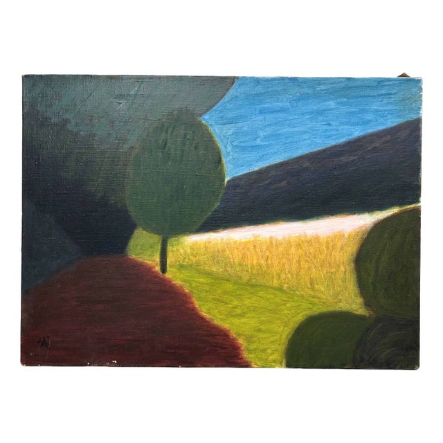 Makoto Igarashi, Landscape, 1980s, Oil on Canvas For Sale