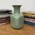 Elegant Green Ceramic Vase with Intricate Crackle Finish For Sale - Image 4 of 9