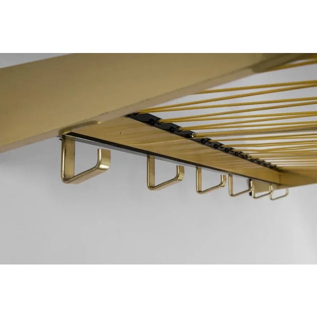 Mid-Century Modern Brass Coat Rack, Austria, 1950s For Sale - Image 6 of 8