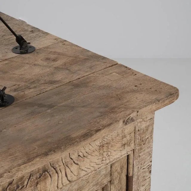 19th Century French Bleached Oak Display Cabinet For Sale - Image 10 of 13