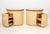 Modern D-Shaped Painted Wood Bedside Cabinets, A Pair For Sale - Image 4 of 8