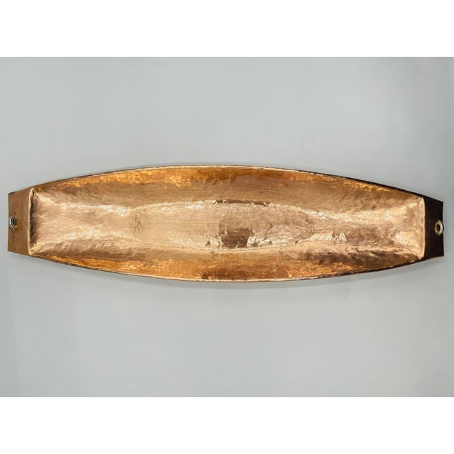Copper 1980s Large Center/Serving Bowl by Emilia Castillo, Mexican Modernism Silversmith For Sale - Image 8 of 18