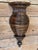 Coffee Vintage Boho Sculptural Pencil Rattan Wall Sconces With Ribbed Urn Form For Sale - Image 8 of 11