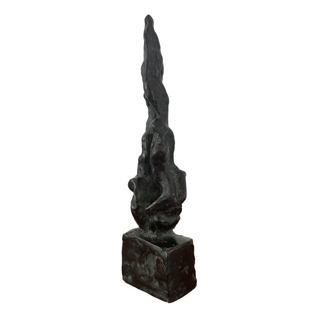 Mid-Century Bronze Abstract Sculpture, 1960s For Sale