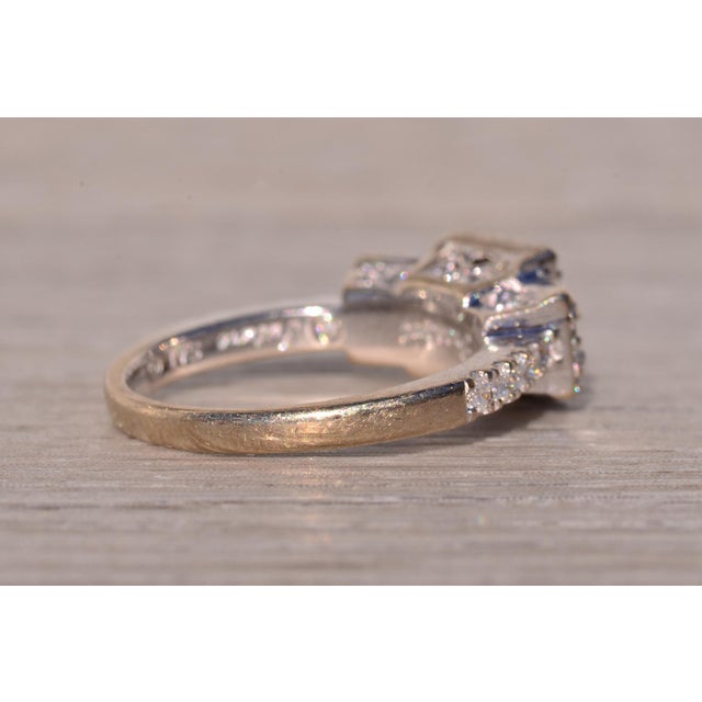 Metal The Eze: Past Present Future Natural Diamond Ring in White Gold For Sale - Image 7 of 11
