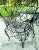 Salterini Patio Set Wrought Iron Table Peacock 4 Chairs Mid 20th C. For Sale In Jacksonville, FL - Image 6 of 11