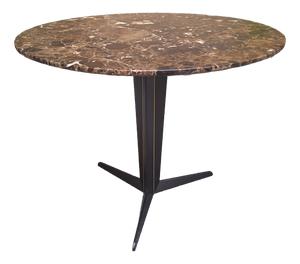Attico Model Coffee Table in Metal and Brass with Brown Marble Top by Nicola Gallizia for Molteni & C., 1990s