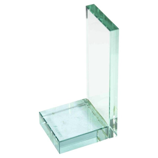 1970s Mid-Century Minimalist Glass Bookend by A&G Marco, Italy, 1970s For Sale - Image 5 of 5