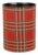 Red Tartan Tapestry Waste Bin For Sale