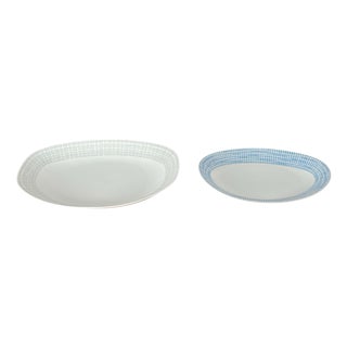 Mid-Century Modern German Ceramic Plates by Heinrich Löffelhardt for Arzberg, 1960s, Set of 2 For Sale