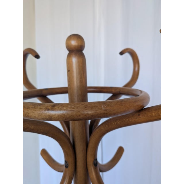 Brown Vintage Bentwood Coat Stand, 1970s For Sale - Image 8 of 18