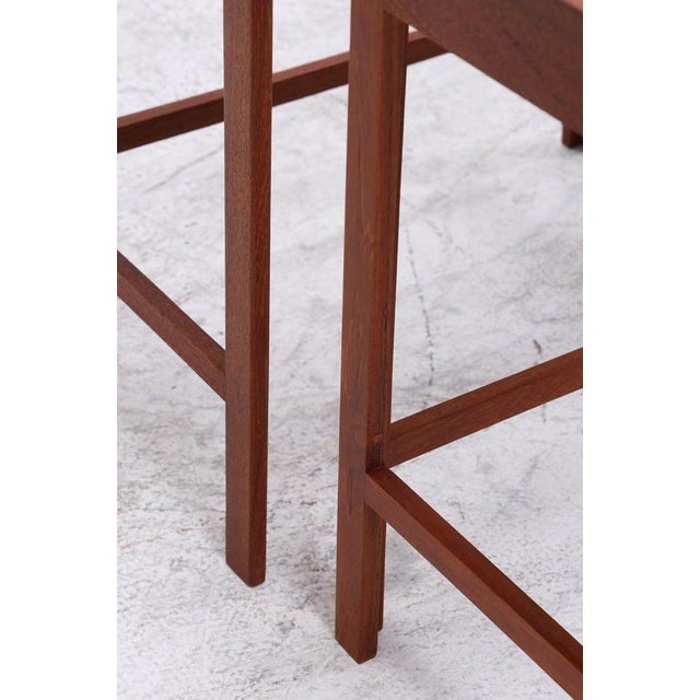 Mid-Century Danish Teak Nesting Tables, 1960s, Set of 2 For Sale - Image 13 of 14
