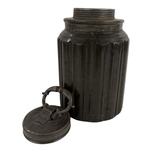 Metal A German Serpentine Stone Covered Jar, Late 17th Century, Probably Nuremberg For Sale - Image 7 of 7