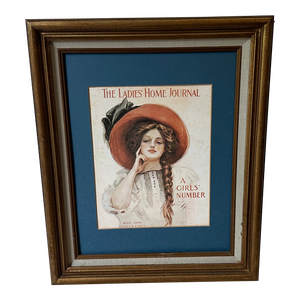 1970s Framed Ladies Home Journal Print