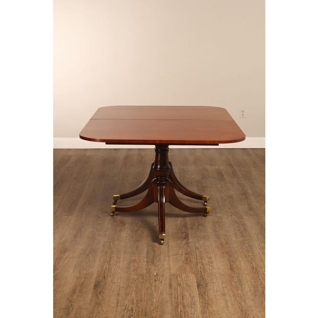 Federal Style Double Pedestal Mahogany Dining Table For Sale - Image 15 of 18