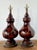Mid-Century Modern Vintage Boho Chocolate Glazed Ceramic Lamps - A Pair For Sale - Image 3 of 12