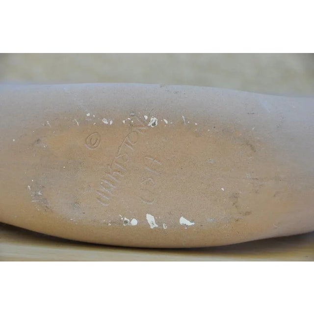 Doughnut Shaped Pottery Vase/Decanter/Pitcher/Jug For Sale - Image 12 of 13