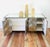 Vintage 1970s Ello Mirror & Brushed Metal Metal Mid Century Modern 5 Door Credenza Cabinet For Sale - Image 13 of 15