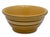 Goldenrod Nice Antique Thick & Heavy 9.25 Inch Brown & White Banded Yellow Ware Kitchen Batter Mixing Bowl Late 1800s For Sale - Image 8 of 14