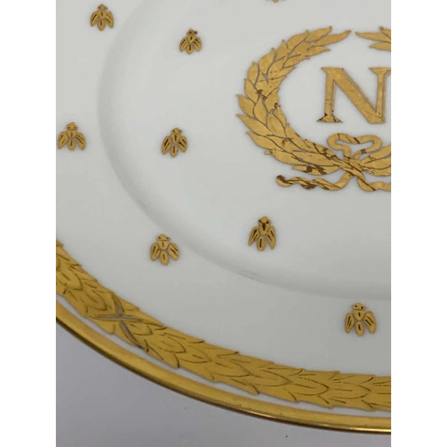 Early 20th Century Limoges Raised Gilt Enameled Napoleonic Plates, Circa 1900 - Set of 12 For Sale In West Palm - Image 6 of 10
