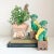This female and male pair of Famille Verte style Foo Dog figurines are extraordinarily captivating with their vibrant...