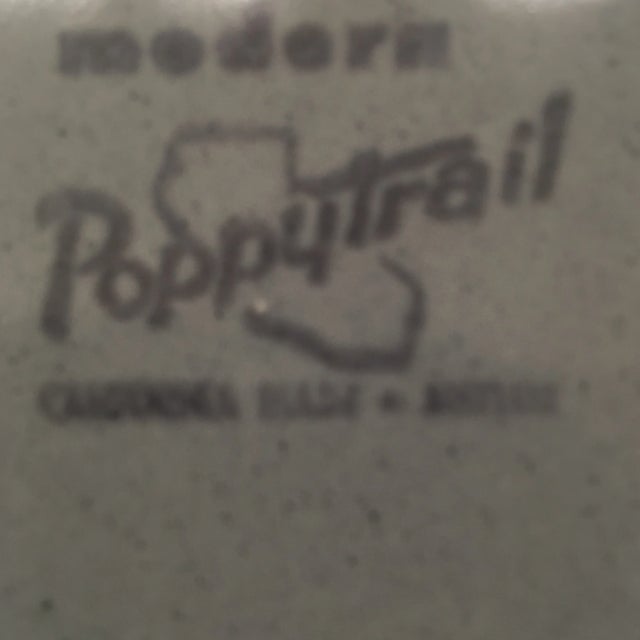 Mid-Century Modern Poppy Trail Platter For Sale - Image 5 of 7