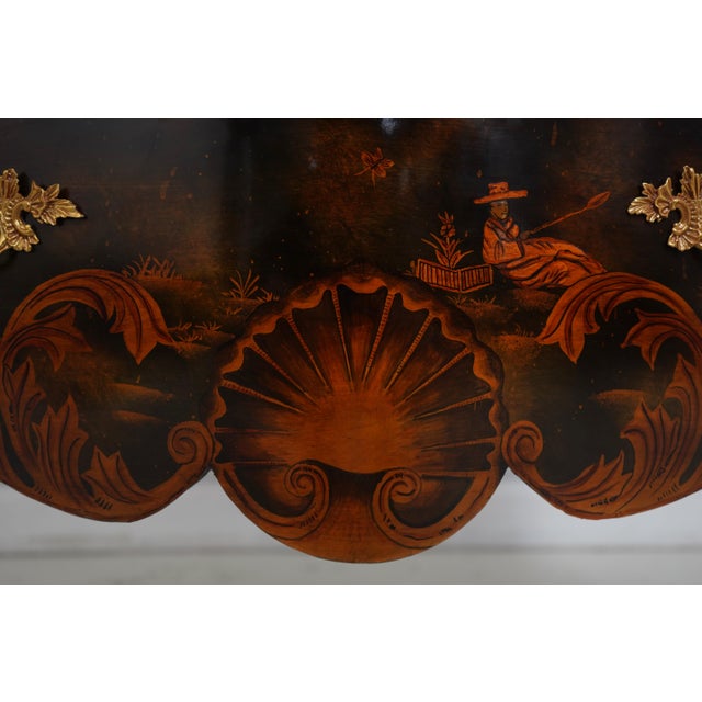 Maitland Smith Chinoiserie Bow Front Commode For Sale - Image 13 of 18