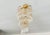 Brass 1960s French Style Custom Designed Crystal Waterfall Flush Mount Chandelier – 1 Light For Sale - Image 8 of 18