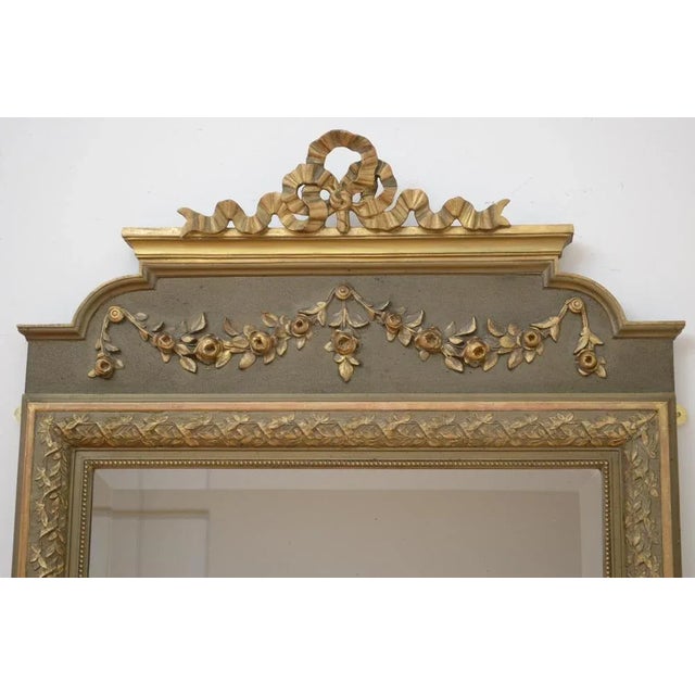 Brown Antique Wall Mirror, 1900s For Sale - Image 8 of 13