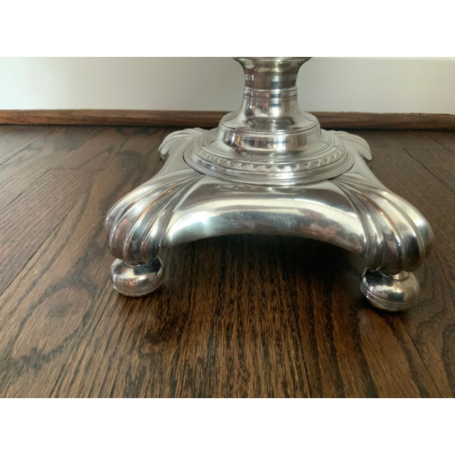 Metal Vintage English, Silver Plated, Coffee Urn / Samovar/Margarita/Ice Tea/Planter For Sale - Image 7 of 12