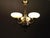 Neoclassical Art Deco Brass Chandelier, Czechoslovakia, 1930s For Sale - Image 12 of 13
