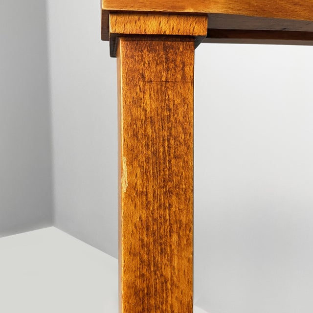 Mid-Century Modern Italian Wooden Chairs with Burgundy Sky, 1940s, Set of 6 For Sale - Image 13 of 15