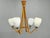 Mid-Century Czech Wood and Glass Chandeliers by Dřevo Humpolec, 1970s, Set of 2 For Sale - Image 4 of 15