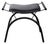 Black Post Modern Saddle Seat Vanity Bench Att. To Quebec 69 For Sale - Image 8 of 12
