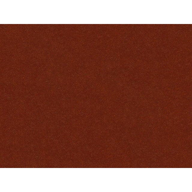 Contemporary Greta Right-Facing Sectional, Rust Velvet Swatch For Sale - Image 3 of 3