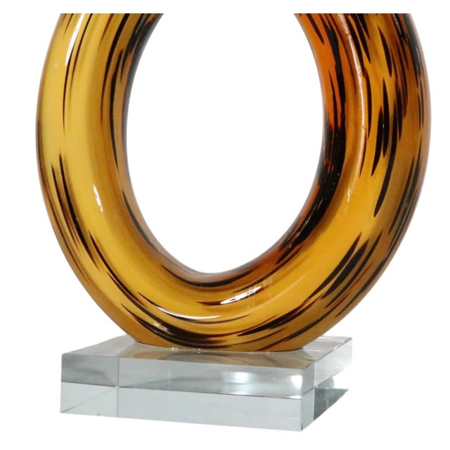 Glass Late 20th Century Postmodern Murano Style Art Glass Sculpture For Sale - Image 7 of 9