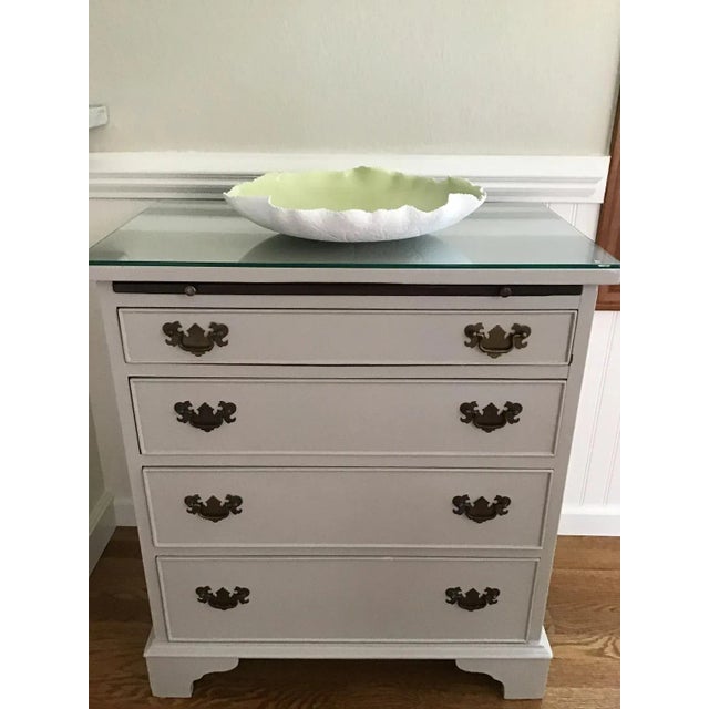 Large Fine Bone China Leaf Platter For Sale - Image 6 of 11