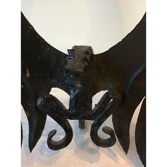 1920s Handmade Dragon Andirons For Sale - Image 4 of 13
