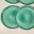 2000 - 2009 Vintage Italian Boho Chic Faux Ceramic Turquoise Melamine Dinner Plates - Set of 6 For Sale - Image 5 of 8