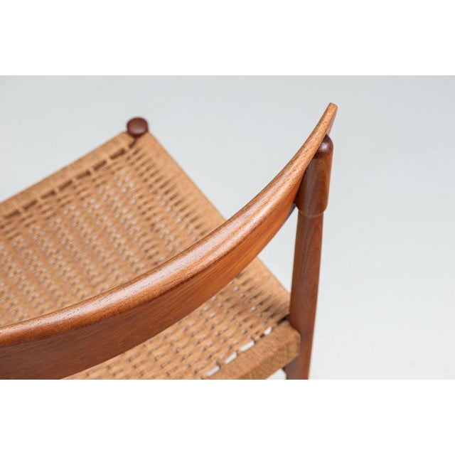 Danish Dining Chairs in Teak and Paper Cord, Denmark, 1960, Set of 4 For Sale - Image 15 of 16