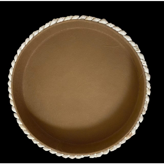 Shell Nautical Round Trinket Decorative Box Large With Lid. 10” Philippines For Sale In San Francisco - Image 6 of 10