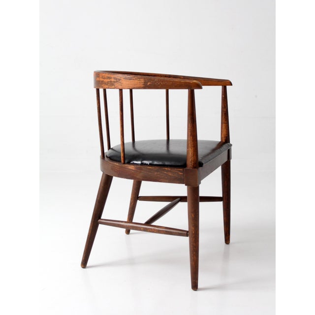 Mid-Century Danish Modern Spindle Back Chair For Sale - Image 15 of 18
