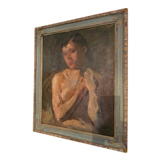 Vintage Mid Century Modern Signed Painting For Sale