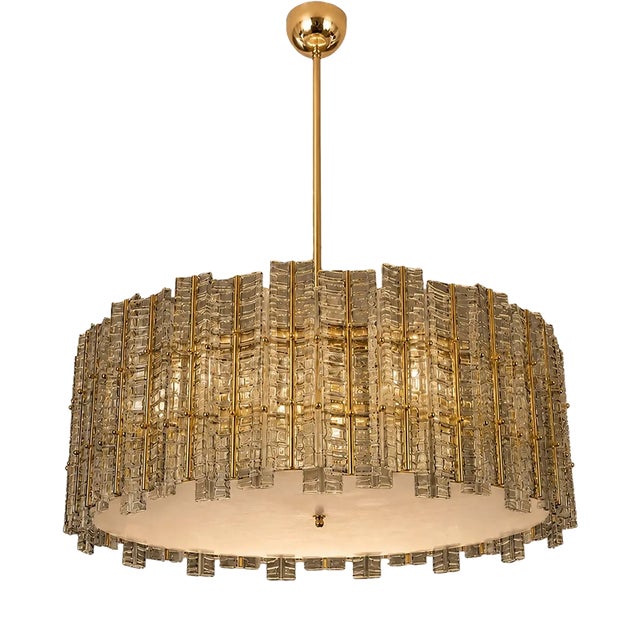 Modern Smoked-Fumè Tropical Chandelier in Murano Glass by Simoeng. For Sale