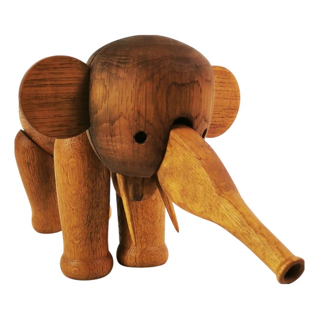 Wooden Elephant by Kay Bojesen, 1970s For Sale