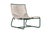 Brown Jordan Walter Lamb Aluminum Lounge Chair in Forest Green with Pebble Strapping For Sale