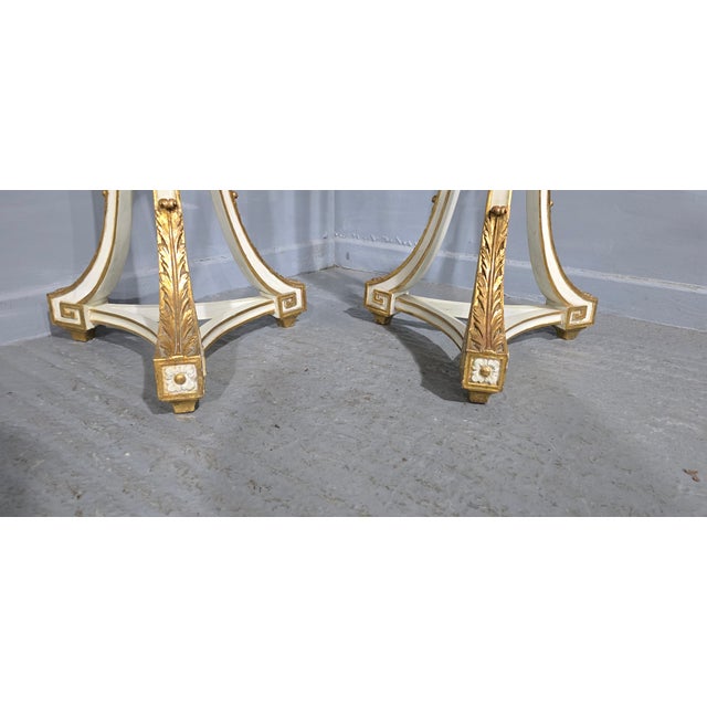 Parcel Gilt Torchere Stands, 1910s, Set of 2 For Sale - Image 10 of 12